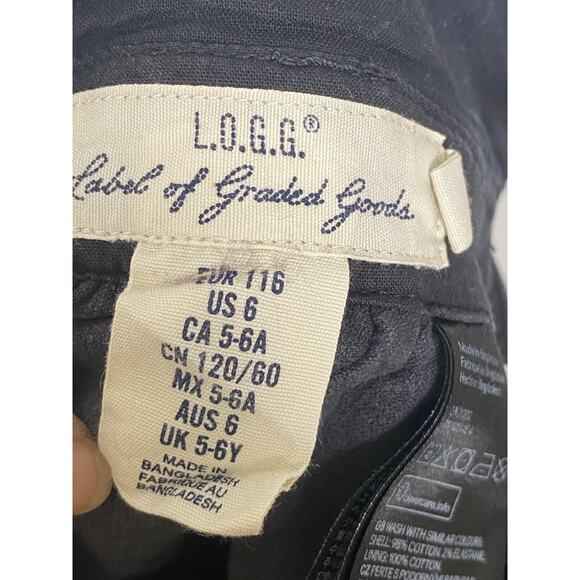 Logg Girls Curdoray Overall Skirt Faded Black Size Us 6 - Picture 3 of 7